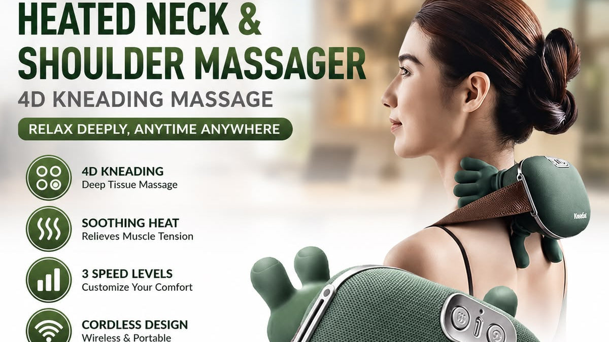 Neck and Back Massager for Pain Relief Deep Tissue