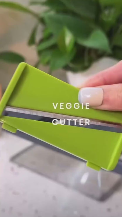 Multi-Function Vegetable Cutter Chopper and Slicer | 8 INTERCHANGEABLE BLADES | Speeds up everyday meal preparation